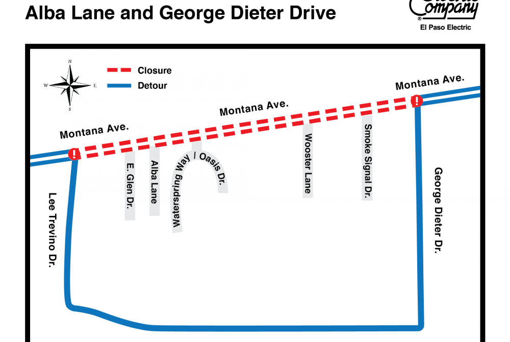 Road Closure: EPE To Conduct Work Along Montana Avenue