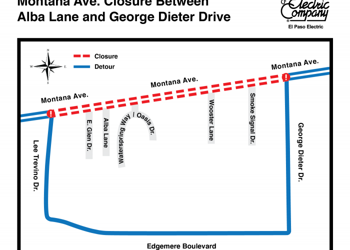 Road Closure: EPE To Conduct Work Along Montana Avenue