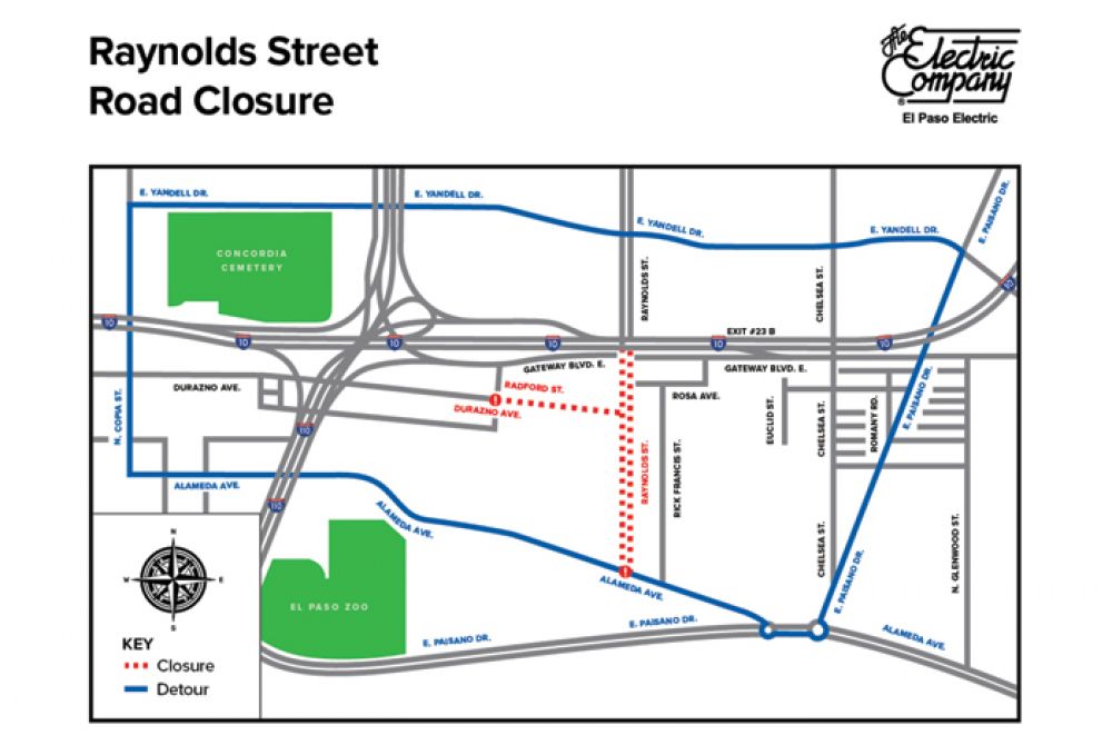Overnight Road Closures: EPE to Conduct Work Along Raynolds St.